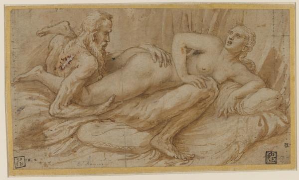 Giulio Romano: Erotikus jelenet, 1524 után